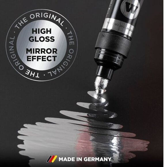 Molotow Liquid Chrome Marker, 1 mm, with Special Ink Mirror Effect. 3 pack. NIB! - Picture 2 of 16